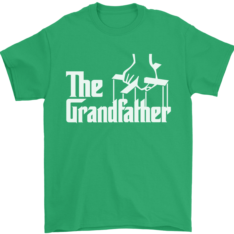 The Grandfather Grandad Grandparent's Day Mens T-Shirt Cotton Gildan Irish Green