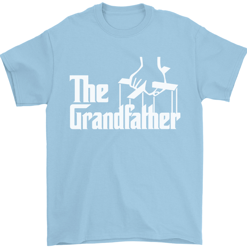 The Grandfather Grandad Grandparent's Day Mens T-Shirt Cotton Gildan Light Blue