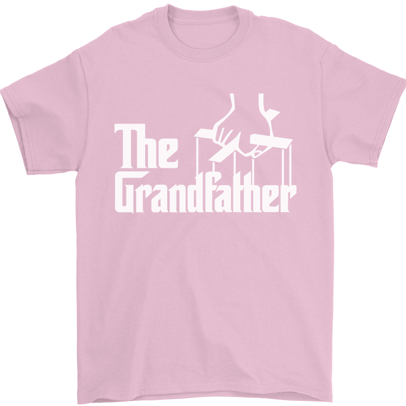 The Grandfather Grandad Grandparent's Day Mens T-Shirt Cotton Gildan Light Pink