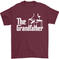 The Grandfather Grandad Grandparent's Day Mens T-Shirt Cotton Gildan Maroon