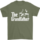 The Grandfather Grandad Grandparent's Day Mens T-Shirt Cotton Gildan Military Green
