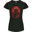 The Grim Reaper On His Throne Gothic Biker Womens Petite Cut T-Shirt Black