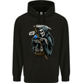 The Grim Reaper Skull Heavy Metal Gothic Childrens Kids Hoodie Black