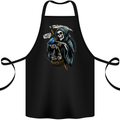 The Grim Reaper Skull Heavy Metal Gothic Cotton Apron 100% Organic Black