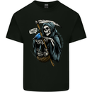 The Grim Reaper Skull Heavy Metal Gothic Mens Cotton T-Shirt Tee Top Black