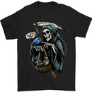 The Grim Reaper Skull Heavy Metal Gothic Mens T-Shirt Cotton Gildan Black