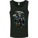 The Grim Reaper Skull Heavy Metal Gothic Mens Vest Tank Top Black