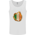 The Irish Tricolour Flag Fire Ireland Mens Vest Tank Top White