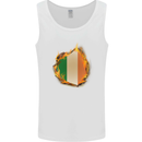 The Irish Tricolour Flag Fire Ireland Mens Vest Tank Top White
