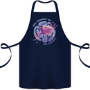 The Journey of the Axolotl Cotton Apron 100% Organic Navy Blue