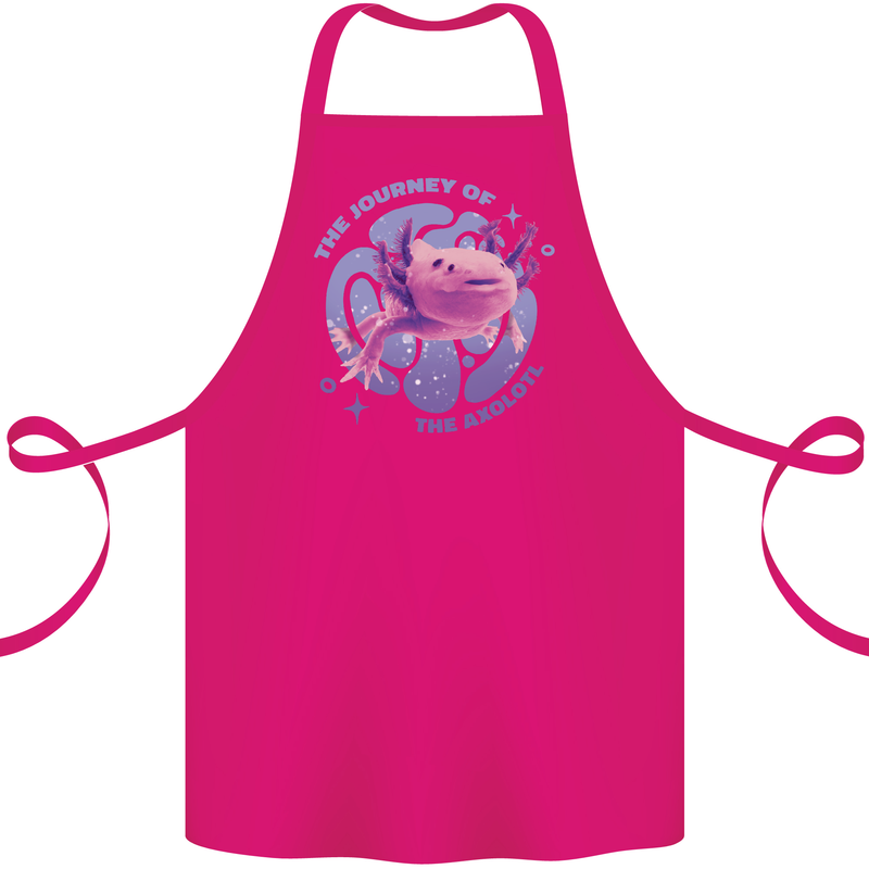 The Journey of the Axolotl Cotton Apron 100% Organic Pink