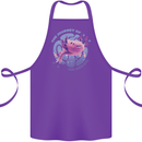 The Journey of the Axolotl Cotton Apron 100% Organic Purple