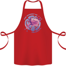 The Journey of the Axolotl Cotton Apron 100% Organic Red