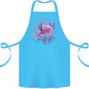 The Journey of the Axolotl Cotton Apron 100% Organic Turquoise