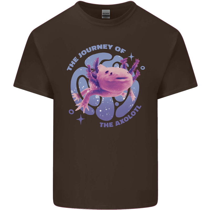 The Journey of the Axolotl Kids T-Shirt Childrens Chocolate