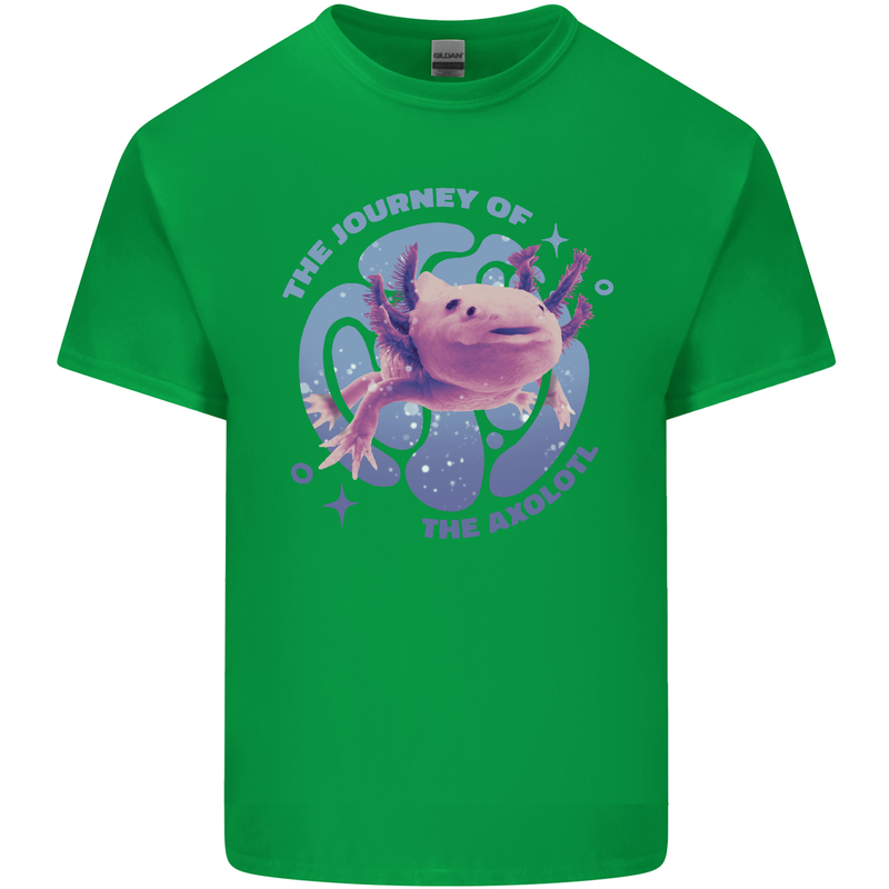 The Journey of the Axolotl Kids T-Shirt Childrens Irish Green