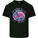 The Journey of the Axolotl Mens Cotton T-Shirt Tee Top Black
