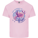 The Journey of the Axolotl Mens Cotton T-Shirt Tee Top Light Pink