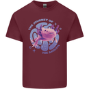 The Journey of the Axolotl Mens Cotton T-Shirt Tee Top Maroon