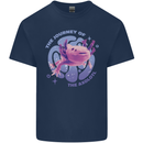 The Journey of the Axolotl Mens Cotton T-Shirt Tee Top Navy Blue