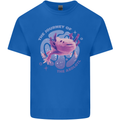 The Journey of the Axolotl Mens Cotton T-Shirt Tee Top Royal Blue