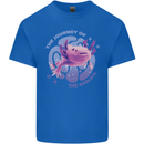 The Journey of the Axolotl Mens Cotton T-Shirt Tee Top Royal Blue