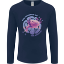 The Journey of the Axolotl Mens Long Sleeve T-Shirt Navy Blue