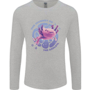 The Journey of the Axolotl Mens Long Sleeve T-Shirt Sports Grey