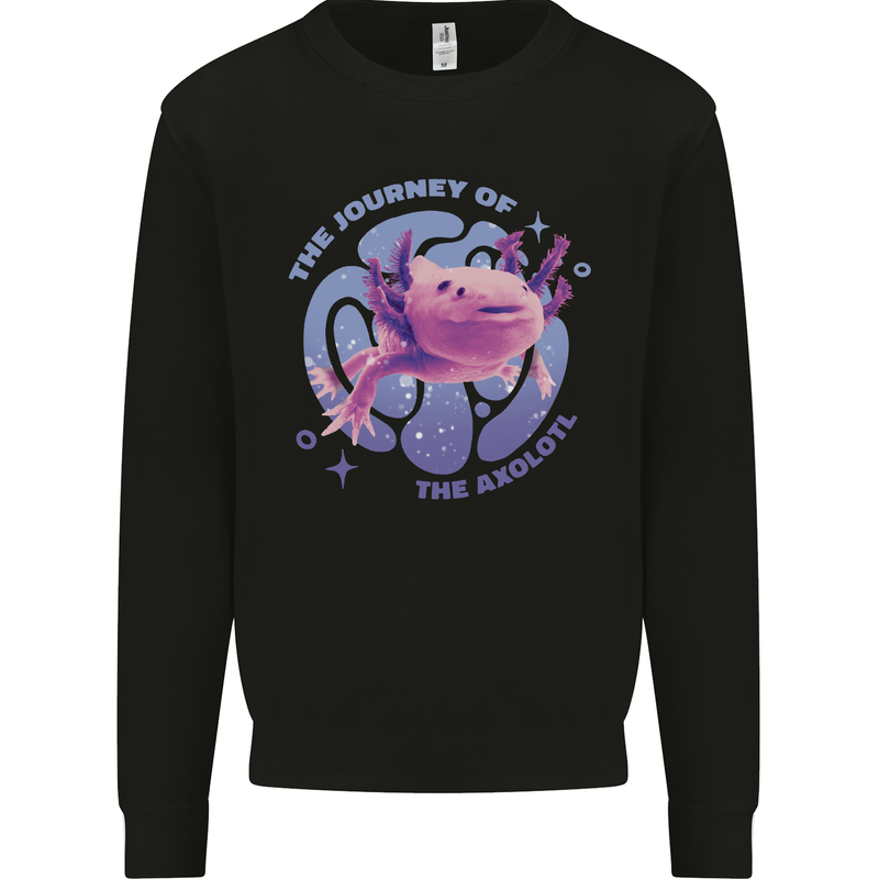 The Journey of the Axolotl Mens Sweatshirt Jumper Black