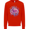 The Journey of the Axolotl Mens Sweatshirt Jumper Bright Red