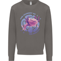 The Journey of the Axolotl Mens Sweatshirt Jumper Charcoal
