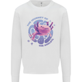 The Journey of the Axolotl Mens Sweatshirt Jumper White