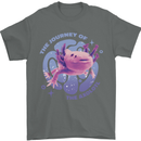 The Journey of the Axolotl Mens T-Shirt Cotton Gildan Charcoal