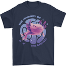 The Journey of the Axolotl Mens T-Shirt Cotton Gildan Navy Blue