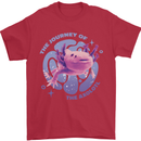 The Journey of the Axolotl Mens T-Shirt Cotton Gildan Red