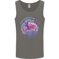 The Journey of the Axolotl Mens Vest Tank Top Charcoal