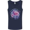 The Journey of the Axolotl Mens Vest Tank Top Navy Blue