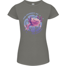 The Journey of the Axolotl Womens Petite Cut T-Shirt Charcoal