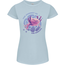 The Journey of the Axolotl Womens Petite Cut T-Shirt Light Blue