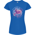 The Journey of the Axolotl Womens Petite Cut T-Shirt Royal Blue