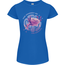 The Journey of the Axolotl Womens Petite Cut T-Shirt Royal Blue