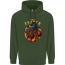 The Kraken Octopus Cthulhu Scuba Diving Childrens Kids Hoodie Forest Green