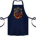 The Kraken Octopus Cthulhu Scuba Diving Cotton Apron 100% Organic Navy Blue