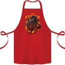 The Kraken Octopus Cthulhu Scuba Diving Cotton Apron 100% Organic Red