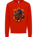 The Kraken Octopus Cthulhu Scuba Diving Kids Sweatshirt Jumper Bright Red