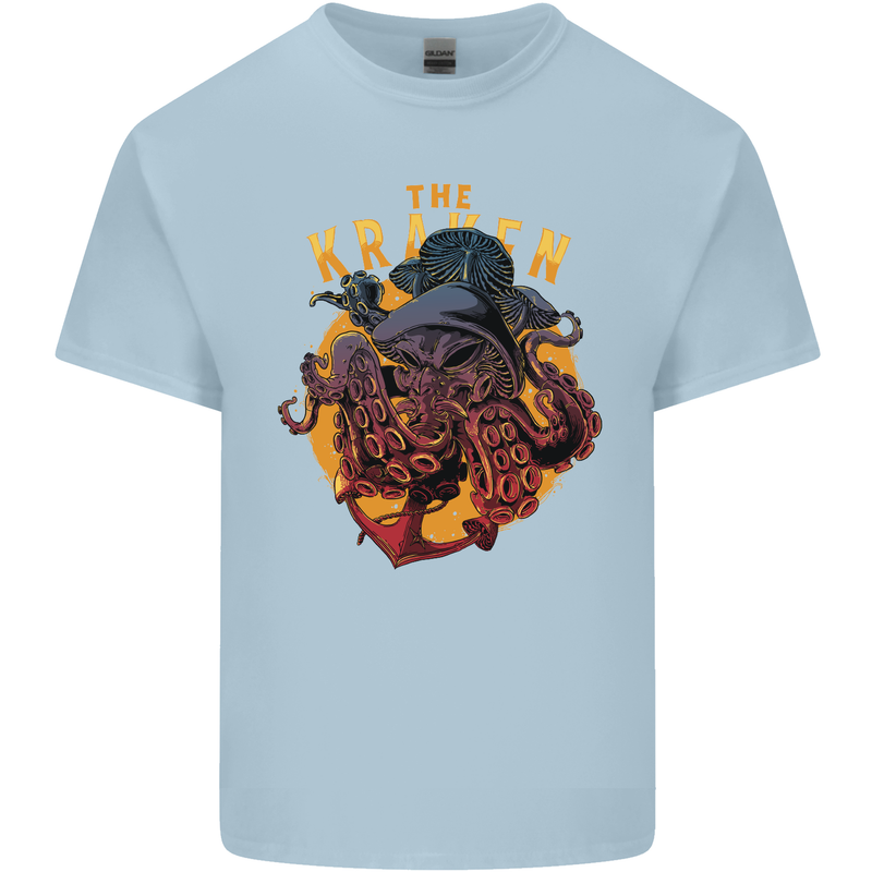 The Kraken Octopus Cthulhu Scuba Diving Kids T-Shirt Childrens Light Blue