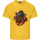 The Kraken Octopus Cthulhu Scuba Diving Kids T-Shirt Childrens Yellow