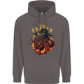 The Kraken Octopus Cthulhu Scuba Diving Mens 80% Cotton Hoodie Charcoal