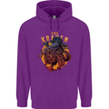 The Kraken Octopus Cthulhu Scuba Diving Mens 80% Cotton Hoodie Purple