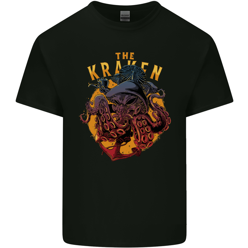 The Kraken Octopus Cthulhu Scuba Diving Mens Cotton T-Shirt Tee Top Black